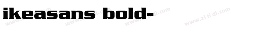 ikeasans bold字体转换